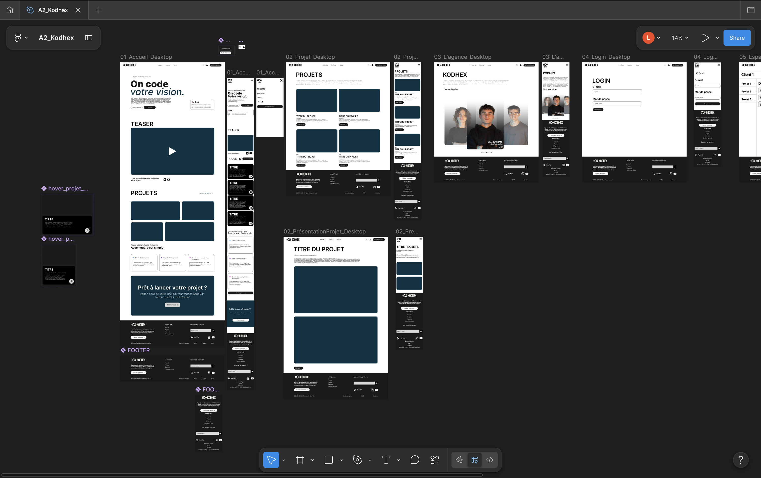 Wireframe - Kodhex