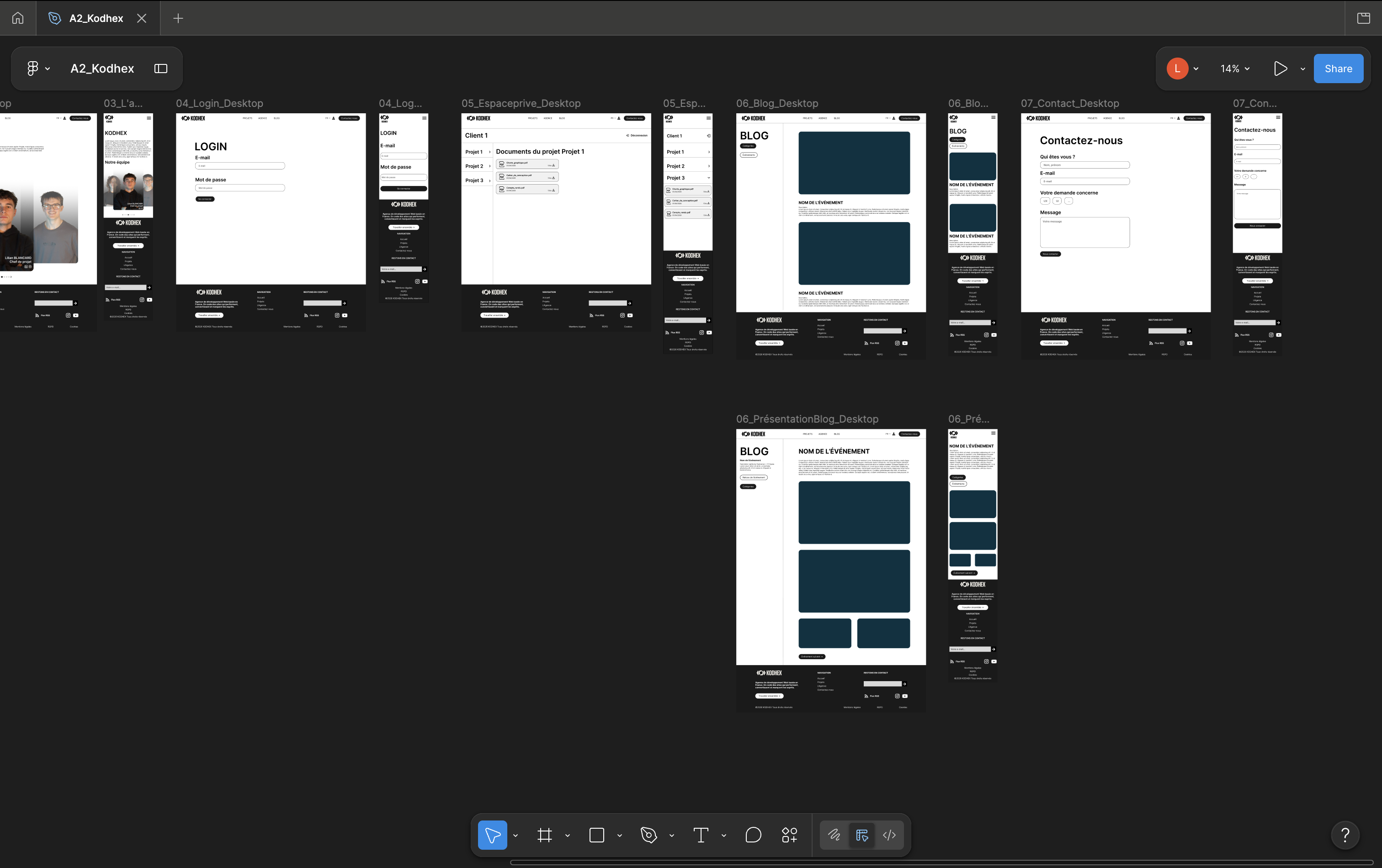 Wireframe - Kodhex